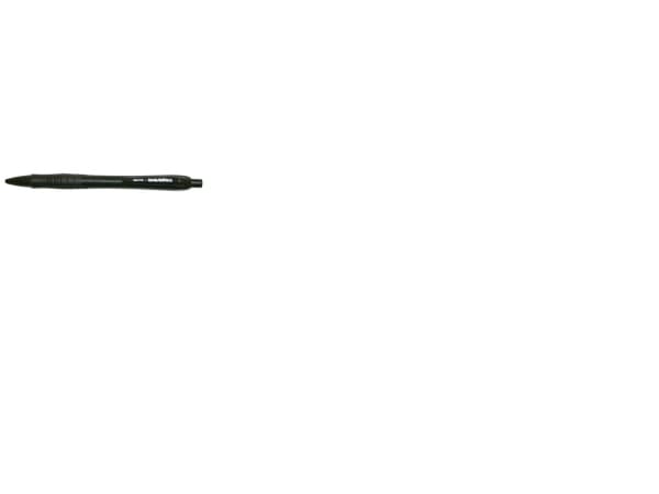 Pencil sort 0,7mm m/click gummigreb viskelæder - (12 stk.)