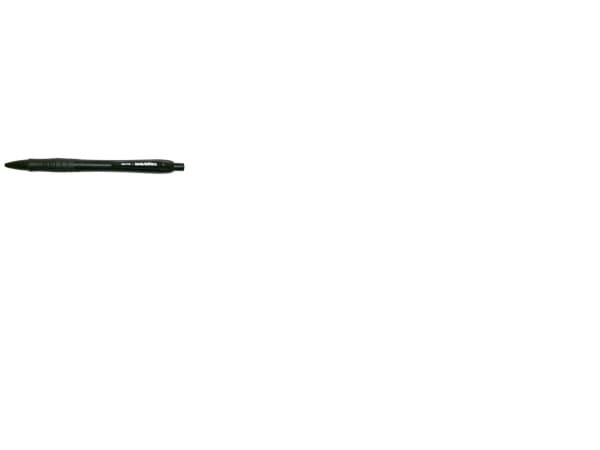 Pencil sort 0,7mm m/click gummigreb viskelæder - (12 stk.)