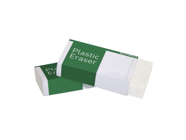 Viskelæder PVC-fri 60x26x10 mm hvid - (20 stk.)