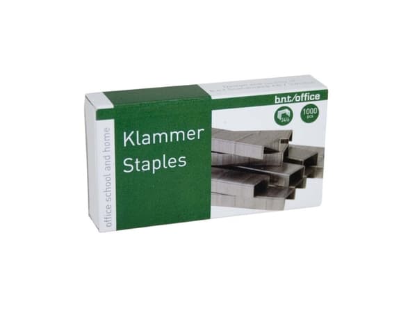 Niitit BNT/Office 24/6 teräs 1000kpl/pakkaus - (1000 x 20 pakkausta)