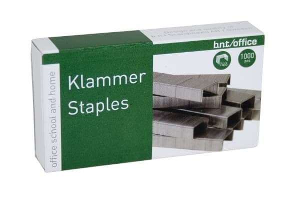Niitit BNT/Office 24/6 teräs 1000kpl/pakkaus - (1000 x 20 pakkausta)