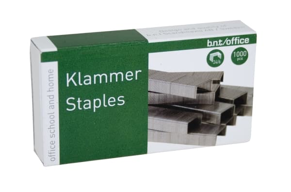 Staples BNT/Office 24/6 stål 1000 st/pack - (1000 x 20 förpackningar)