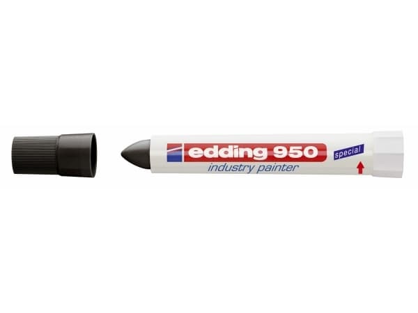 Marker Edding 950 permanent sortering 10mm - (10 stk.)
