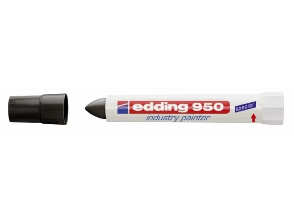 Marker Edding 950 permanent sortering 10mm - (10 stk.)