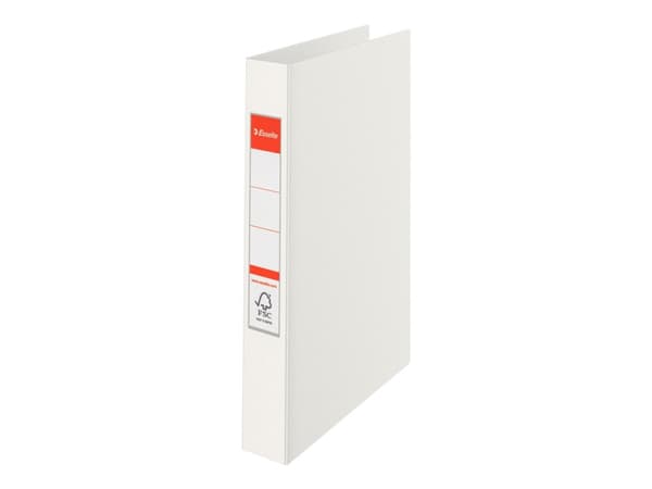 Esselte Standard - Ringpärm - ryggbredd: 35 mm - för A4 - kapacitet: 190 ark - intensivt vit