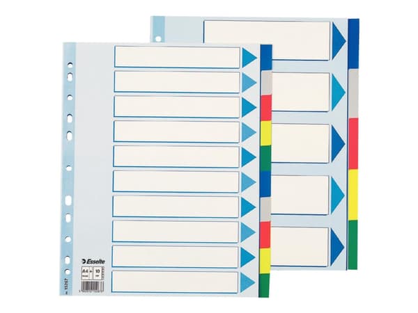 Esselte Plastic tabs, A4, 245 mm, 297 mm
