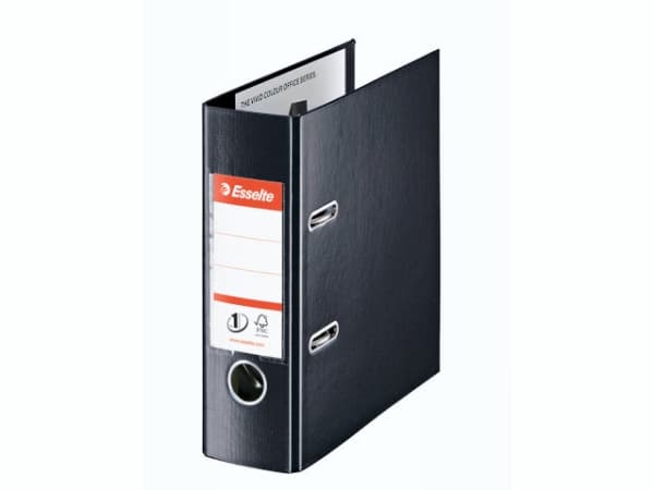 Brevordner Esselte No.1 sort A5 75 mm bred - (20 stk.)