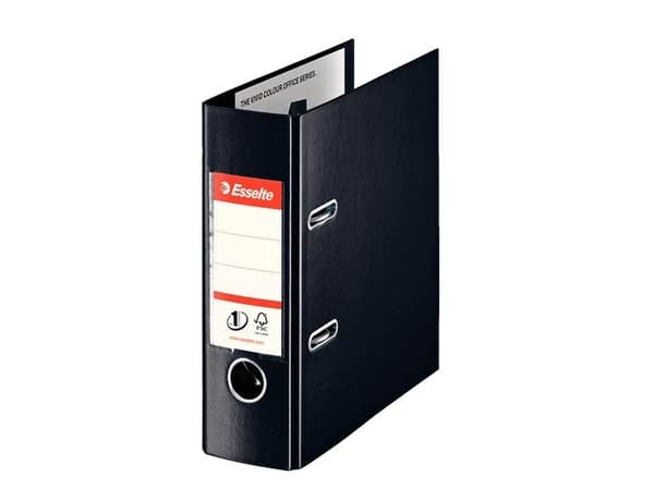 Brevordner Esselte No.1 sort A5 75 mm bred - (20 stk.)