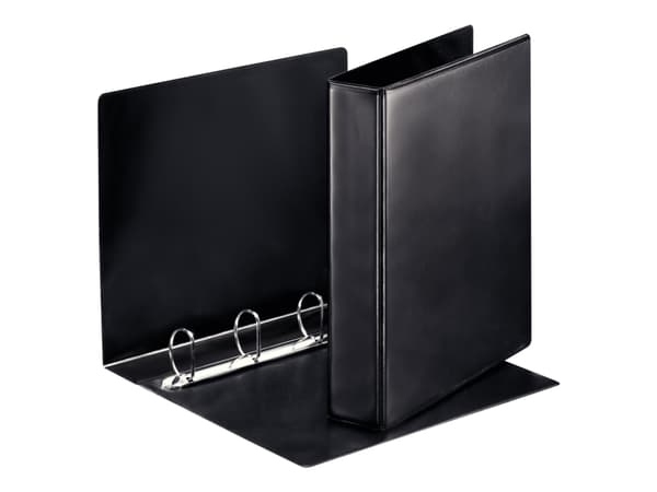 Esselte ESSENTIALS - Presentationsringpärm - ryggbredd: 63 mm - för A4 - kapacitet: 400 ark - svart