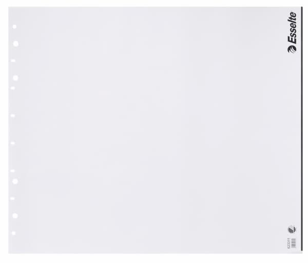 Esselte Standard - Flip-over tavleblokk - 850 x 720 mm - 25 ark - hvit - 12 hull