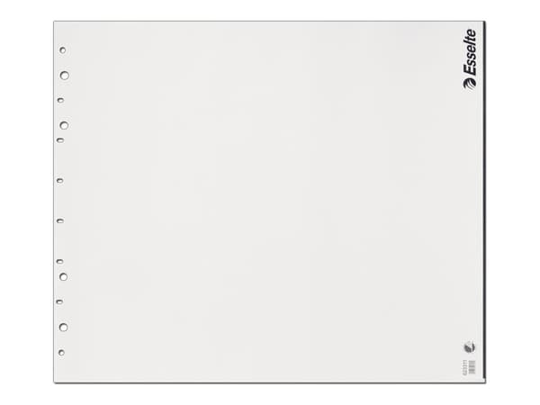Esselte Standard - Flipdiagramblock - 850 x 720 mm - 25 ark - vitt - 12 hål
