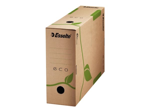 Esselte Eco - Boksfil - bokryggbredde: 100 mm - for A4 - naturlig brunfarge