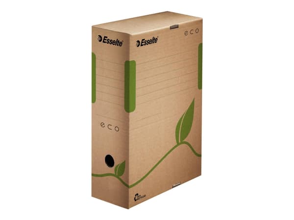 Esselte Eco - Boksfil - bokryggbredde: 100 mm - for A4 - naturlig brunfarge