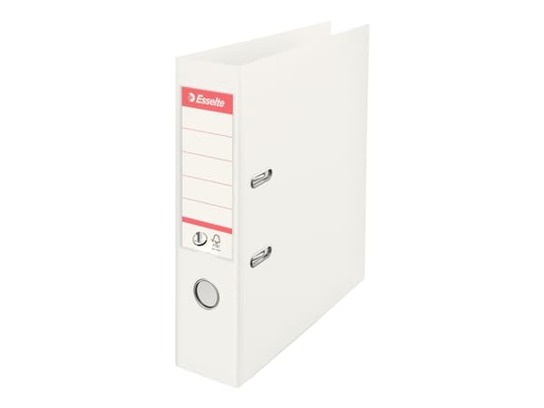 Esselte No.1 VIVIDA - Spakbågesfil - ryggbredd: 75 mm - för A4 - kapacitet: 500 ark - intensivt vit