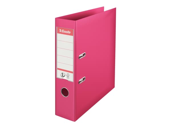 Brevordner Esselte No.1 Power fuchsia A4 bred - (10 stk.)