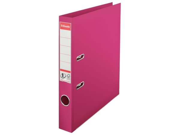 Esselte No.1 - Spakbågesfil - ryggbredd: 50 mm - för A4 (210 x 297 mm) - kapacitet: 350 ark - Fuchsia