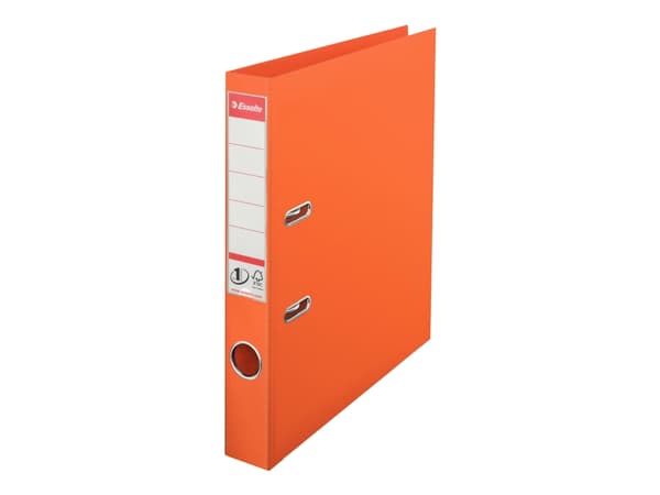Esselte No.1 - Spakbågesfil - ryggbredd: 50 mm - för A4 - kapacitet: 350 ark - orange
