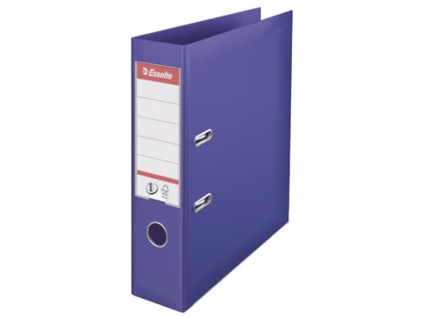 Brevordner Esselte No.1 Power lilla A4 bred - (10 stk.)