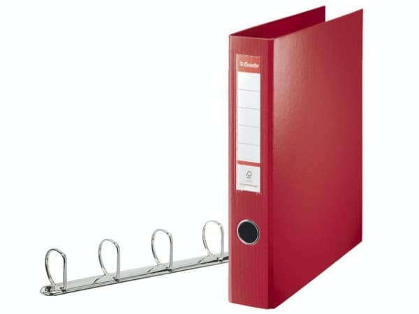 Esselte Standard - rengaskirjasidonta - rengaspaino: 60 mm - A4 Maxi - kapacitet: 400 ark - levende rød