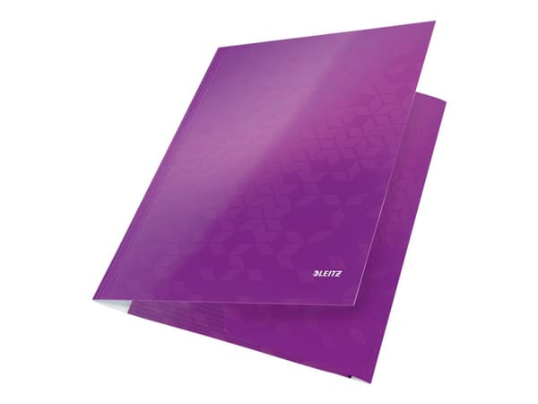 Leitz WOW - 3-fliksmappe - for A4 (210 x 297 mm) - kapasitet: 250 ark - fiolett