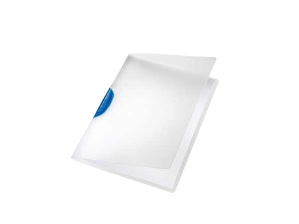 Leitz ColorClip - Klippfil - för A4 - kapacitet: 30 ark - genomskinlig med blå klämma