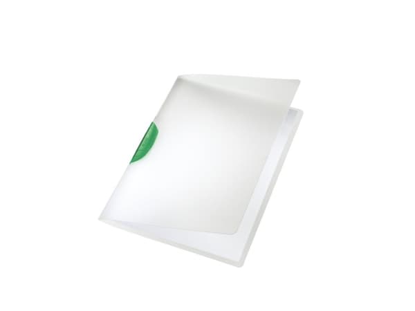Leitz ColorClip - Klippfil - för A4 - kapacitet: 30 ark - translucent med grön kämma