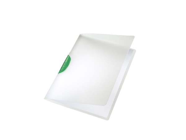 Leitz ColorClip - Klippfil - för A4 - kapacitet: 30 ark - translucent med grön kämma