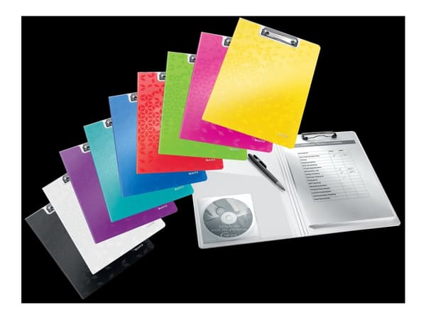 Leitz WOW - Notatbrettmappe - for A4 (210 x 297 mm) - kapasitet: 75 ark - turkismetallisk
