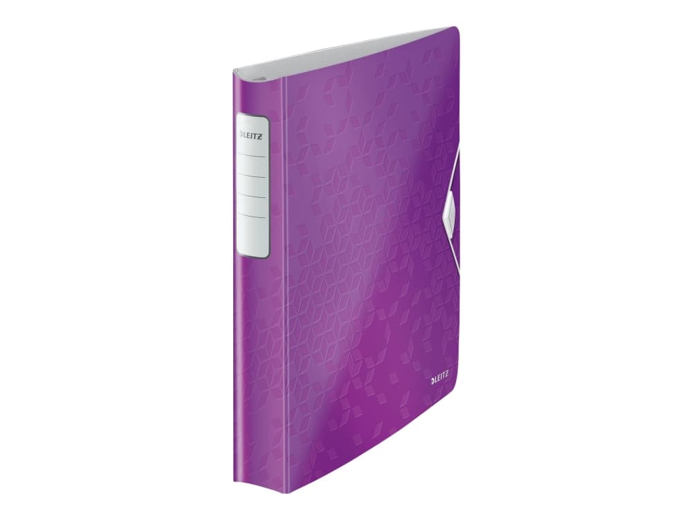 Leitz Active WOW SoftClick - Ringpärm - för A4 - kapacitet: 280 ark - lila metallic