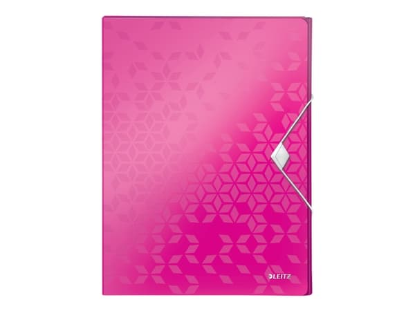 Leitz WOW - Boksfil - bokryggbredde: 30 mm - for A4 - kapasitet: 250 ark - metallisk rosa
