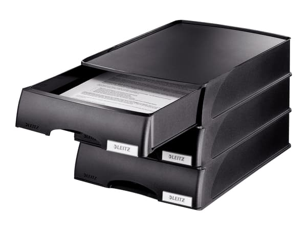 Leitz Plus - Brevfack - för A4 - svart