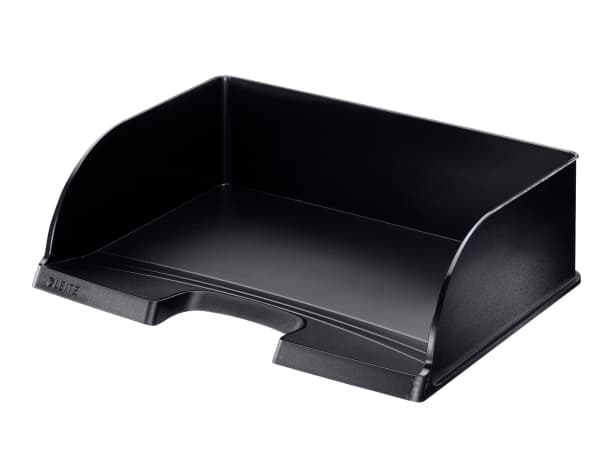 Leitz Plus - Brevbakke - for A4 - kapasitet: 750 ark - landskap - svart