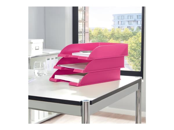 Leitz WOW - Brevbakke - for A4 (210 x 297 mm) - metallisk rosa