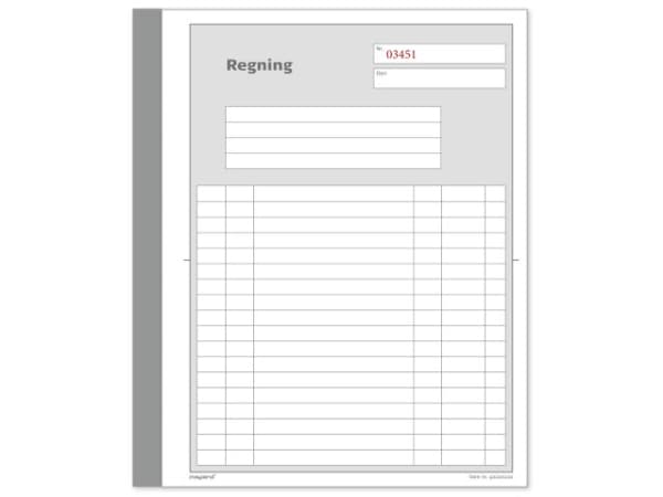 Regningsblok 2x50 blade 148x200 mm - (10 stk.)