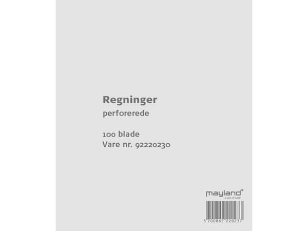 Regningsblok 100bl 126x148mm 92 2202 30 - (10 stk.)