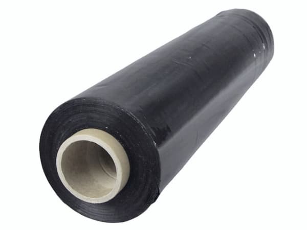 Stretch-kalvo puhallettu liima, musta 20my 450mmx300m - (300 metriä per rulla x 6 rullaa)