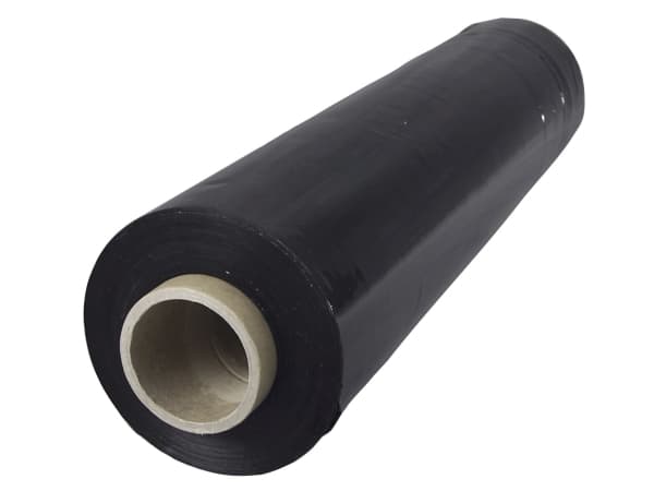 Stretch-kalvo puhallettu liima, musta 20my 450mmx300m - (300 metriä per rulla x 6 rullaa)