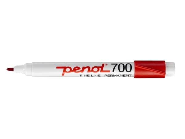 Marker Penol 700 rød 1,5mm rund spids - (10 stk.)