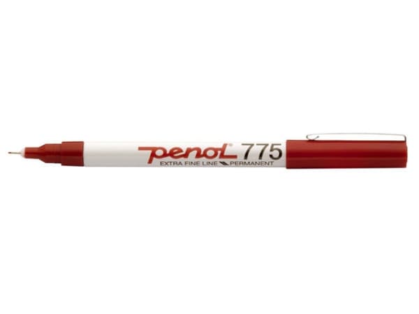 Marker Penol 775 rød 0,5mm - (20 stk.)