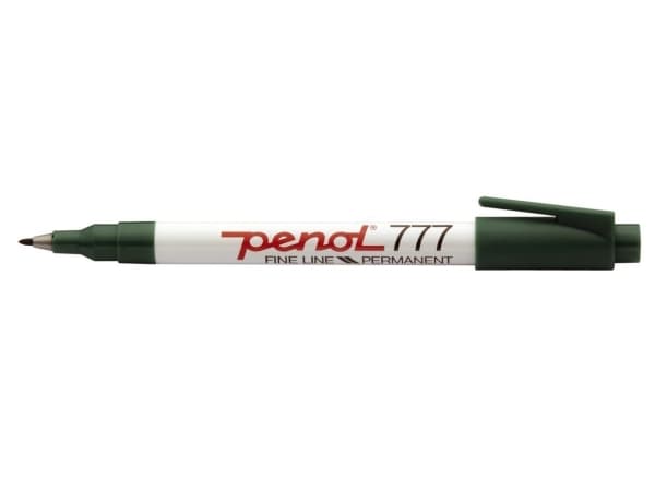 Marker Penol 777 grøn - (20 stk.)