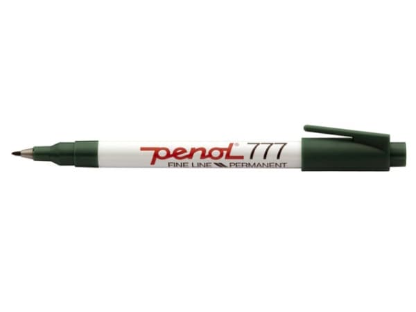 Marker Penol 777 grøn - (20 stk.)