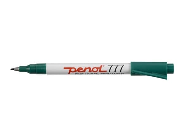 Marker Penol 777 grøn - (20 stk.)