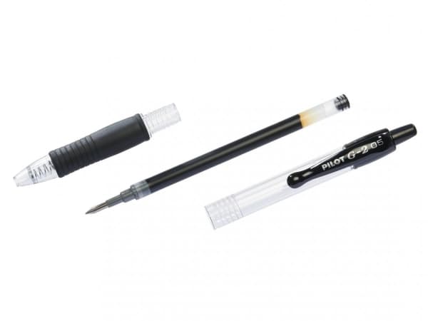 Pilot G-2 - Rollerball-penna - röd - gelbläck - 0.5 mm - extra fin - indragbar