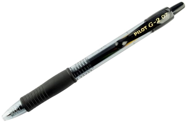 Gelpen Pilot BL-G2-7 medium 0,7 mm sort - (12 stk.)
