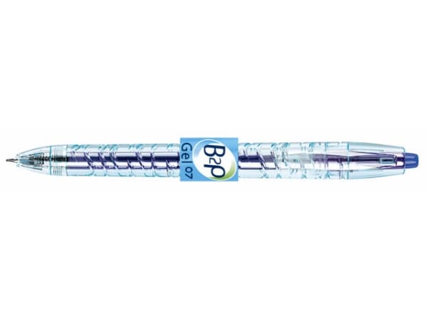 Pilot B2P Gel, Uttrekkbar gelépenn, Blå, Blå, Gjennomsiktig, Plast, Medium, 0,32 mm