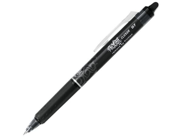 Pilot FriXion Clicker sort medium 0,7 mm - (12 stk.)