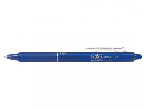 Pilot FriXion Clicker blå medium 0,7 mm - (12 stk.)