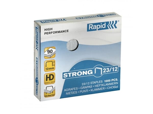 Rapid Strong - Stifter - 23/12 - 12 mm - galvanisert stål - pakke av 1000