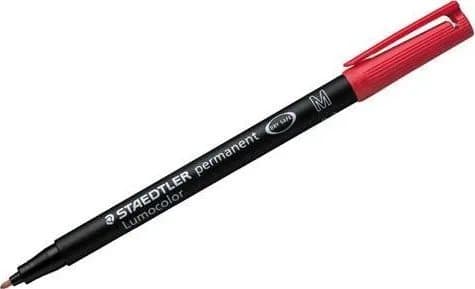 STAEDTLER Lumocolor 317 - Markør - permanent - rød - 1 mm - medium
