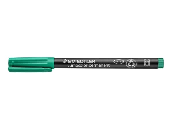 STAEDTLER Lumocolor 317 - Markør - permanent - grønn - 1 mm - medium